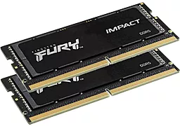 Оперативная память для ноутбука Kingston Fury 16 GB (2x8GB) SO-DIMM DDR5 4800 MHz Impact (KF548S38IBK2-16) - миниатюра 2