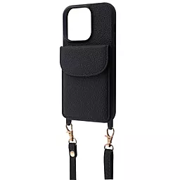 Чехол Wave Leather Pocket Case для Apple iPhone 13 Pro Max Black