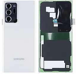 Задняя крышка корпуса Samsung Galaxy Note 20 Ultra N985 / Galaxy Note 20 Ultra 5G N986 со стеклом камеры Mystic White