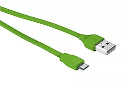 Кабель USB Trust Urban Flat micro USB Cable Lime - миниатюра 3