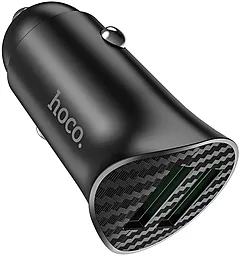 Автомобильное зарядное устройство с быстрой зарядкой Hoco Z39 Farsighted 18W 3.4A + USB Type-C Cable Black - миниатюра 9