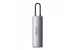 Мультипортовый USB Type-C хаб (концентратор) Baseus Metal Gleam Series 8-in-1 Type-C Gray (CAHUB-CV0G) - миниатюра 2