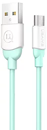 Кабель USB Usams Ice-Cream micro USB Cable Cyan (US-SJ247)
