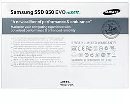 Накопичувач SSD Samsung 850 EVO 500 GB mSATA (MZ-M5E500BW) - мініатюра 6