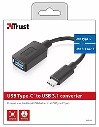 OTG-переходник Trust USB-C to USB 3.0 Black - миниатюра 4