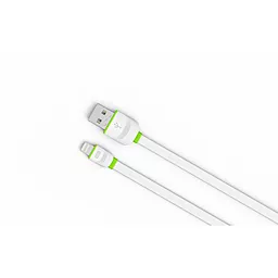 Кабель USB LDNio Lightning flat 2.1A White (LS13) - миниатюра 3