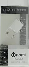 Мережевий зарядний пристрій Nomi Сетевое Зарядное Устройство 1А Белое (HC05101) - мініатюра 4