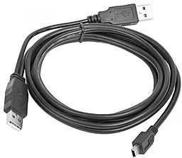 Кабель (шлейф) Cablexpert USB 2.0 AMx2 - Mini 5P 0.2м Black (CCP-USB22-AM5P-3) - миниатюра 2