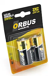Батарейки Orbus C / R14 2шт 1.5 V