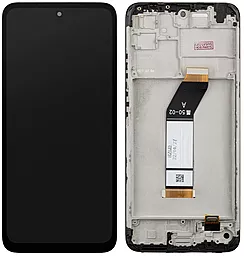 Дисплей Xiaomi Redmi 10 2021 з тачскріном і рамкою, оригінал, Black
