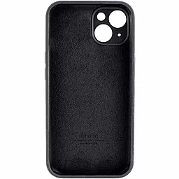 Чехол Silicone Case Full Camera для Apple iPhone 15 Black - миниатюра 2