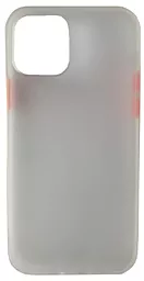 Чехол 1TOUCH Gingle Matte для Apple iPhone 12, iPhone 12 Pro White/Red