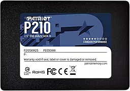 SSD Накопитель Patriot P210 512 GB (P210S512G25) вскрытая упаковка