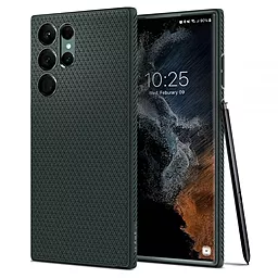 Чехол Spigen Liquid Air для Samsung Galaxy S22 Ultra Matte Black (ACS03915)