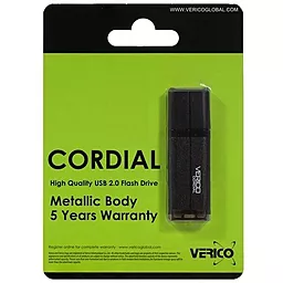 Флешка Verico USB 4Gb Cordial (VP16-04GDV1E) Black - миниатюра 2