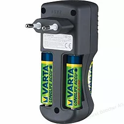 Зарядное устройство Varta Pocket Charger + 4AA 2100 mAh +2AAA 800 mAh NI-MH (57642301431) - миниатюра 2