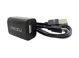 Сетевое зарядное устройство Meizu DC Charger + micro USB Black - миниатюра 2