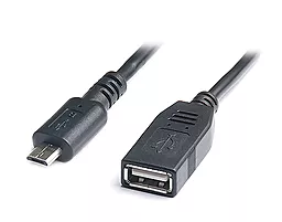 OTG-перехідник REAL-EL micro USB - USB 2.0 F 0.1m (EL123500014)