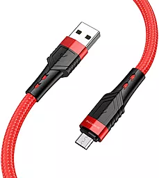 Кабель USB Borofone BU35 12W 2.4A 1.2M USB - micro USB Cable Red - миниатюра 3
