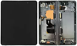 Дисплей Samsung Galaxy Z Fold 4 F936 (внутренний) с тачскрином и рамкой, сервисный оригинал, Black
