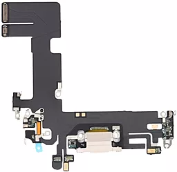 Нижній шлейф Apple iPhone 13 з роз'ємом зарядки, з мікрофоном Starlight