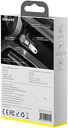 Автомобильное зарядное устройство Baseus Energy Column Car Wireless MP3 Charger Silver (CCNLZ-B0G) - миниатюра 9