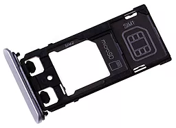 Держатель (лоток) Сим карты Sony Xperia X F5121 Original Silver White