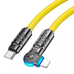 Кабель USB PD Hoco U118 27w 3a 1.2m USB Type-C - Lightning cable yellow - миниатюра 3