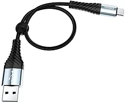 Кабель USB Hoco X38 Cool 0.25M USB Type-C Cable Black - миниатюра 2