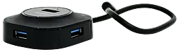 USB-A хаб Remax 4-in-1 black