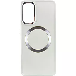 Чехол Epik Bonbon Metal Style with MagSafe для Samsung Galaxy S23+ White