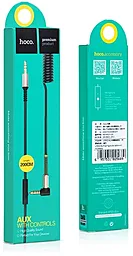 Аудио кабель, с микрофоном Hoco UPA02 L-shaped AUX+Mic mini Jack 3.5mm M/M Cable 2 м black - миниатюра 5