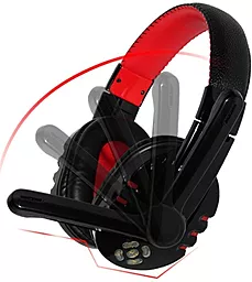 Навушники OVLENG OVLENG V8-1 Bluetooth Black/Red - мініатюра 2