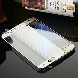 Захисне скло 1TOUCH 3D Full Cover Samsung G930 Galaxy S7 White - мініатюра 3