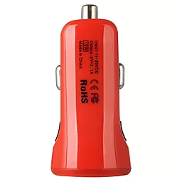 Автомобільний зарядний пристрій Baseus 2USB Car charger 2.1A Red (Tiny) - мініатюра 4