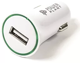 Автомобільний зарядний пристрій PowerPlant 2.1a car charger white (DV00DV5037)