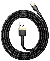 Кабель USB Baseus Kevlar 2M Lightning Cable Black/Gold (CALKLF-CV1) - миниатюра 4