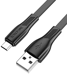 Кабель USB Borofone BX85 2.4A micro USB Cable Black - миниатюра 2