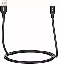 Кабель USB 2E Glow 12w 2.4a micro USB Cable black (2E-CCAM-BL) - миниатюра 2