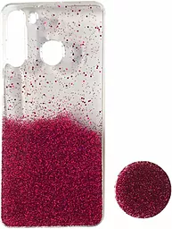 Чехол 1TOUCH Fashion popsoket Samsung A215 Galaxy A21 Pink - миниатюра 2