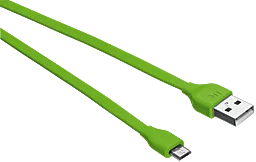 Кабель USB Trust Urban Revolt micro USB Cable 1m Green - миниатюра 3
