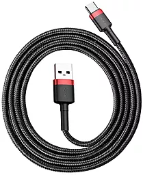 Кабель USB Baseus Cafule 3A USB Type-C Cable Red/Black (CATKLF-B91) - миниатюра 4