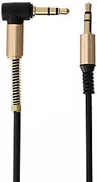 Аудіо кабель EasyLife SP-255 AUX mini Jack 3.5mm M/M Cable 1 м black