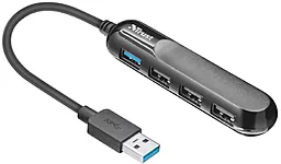 Мультипортовый USB-A хаб Trust USB HUB Aiva 4 Port 3xUSB 2.0, 1xUSB 3.1 Black (22260)