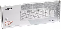 Комплект (клавиатура+мышка) A4Tech USB (F1512) White - миниатюра 5