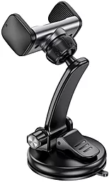 Автодержатель Hoco CA111 Pull Clip Suction Cup Car Holder Black/Gray - миниатюра 5