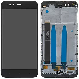 Дисплей Xiaomi Mi A1, Mi5X з тачскріном і рамкою, оригінал, Black