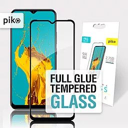 Защитное стекло Piko Full Glue для Realme C30S Черное (1283126551925) - миниатюра 2