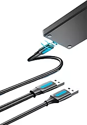Кабель USB Vention 15w 3a USB - USB Type-C cable black (CQKBF) - миниатюра 4