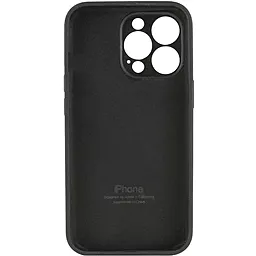 Чехол Silicone Case Full Camera for Apple IPhone 14 Pro Black - миниатюра 2